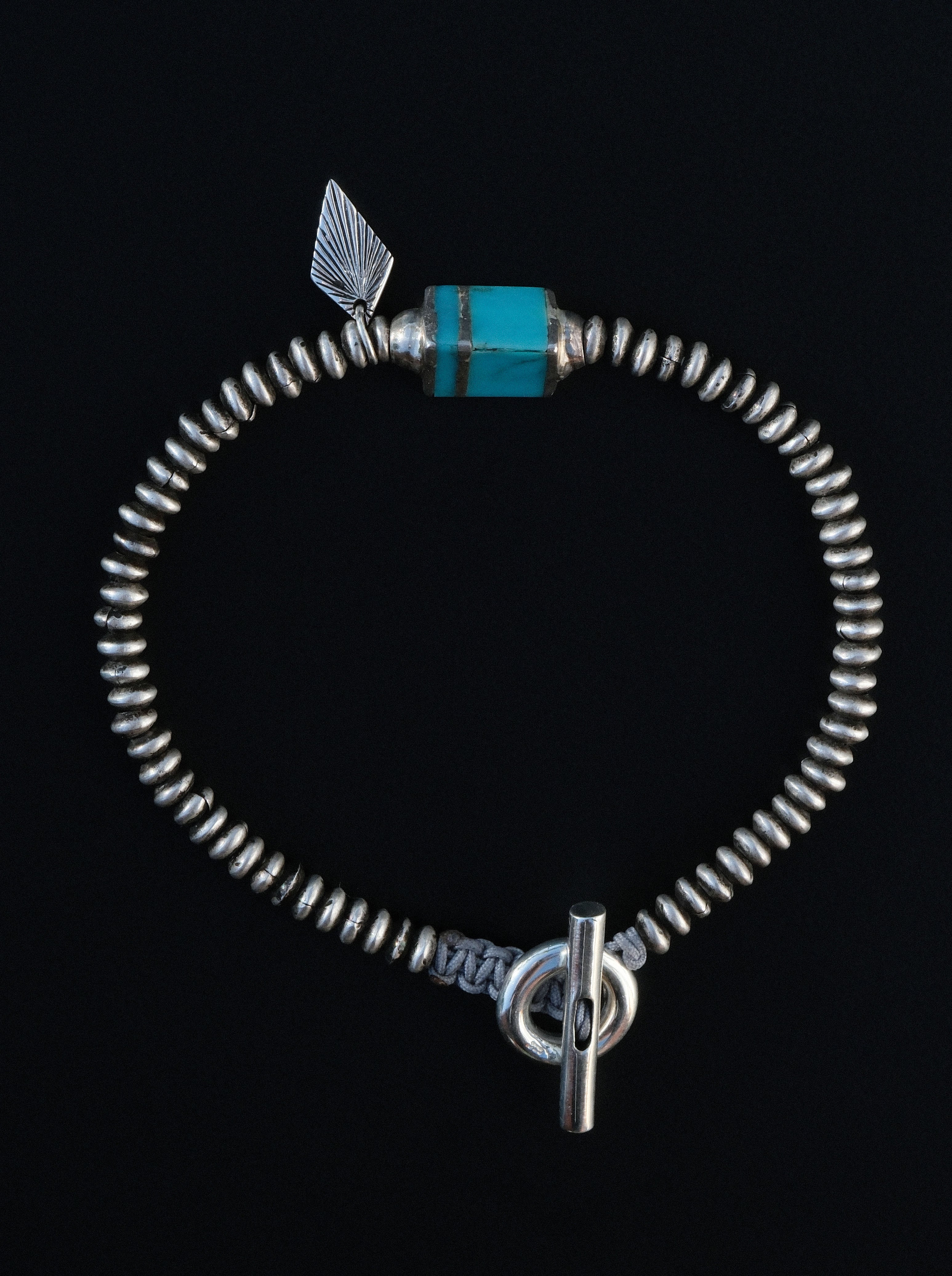 PUEBLO SAUCER + TRIANGLE TURQUOISE INLAY "Super Limited"