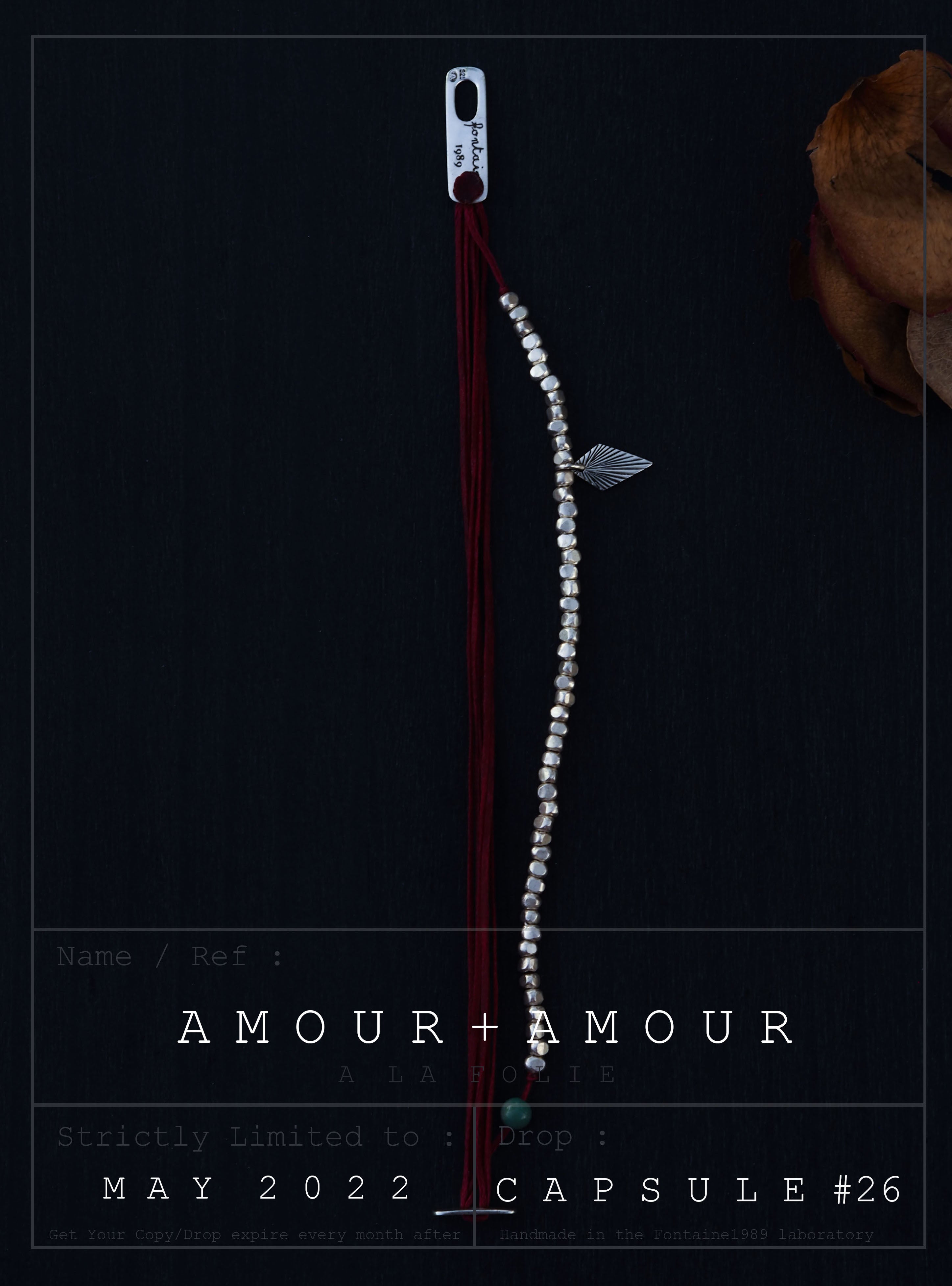 AMOUR + AMOUR "A la folie" Capsule du mois de Mai