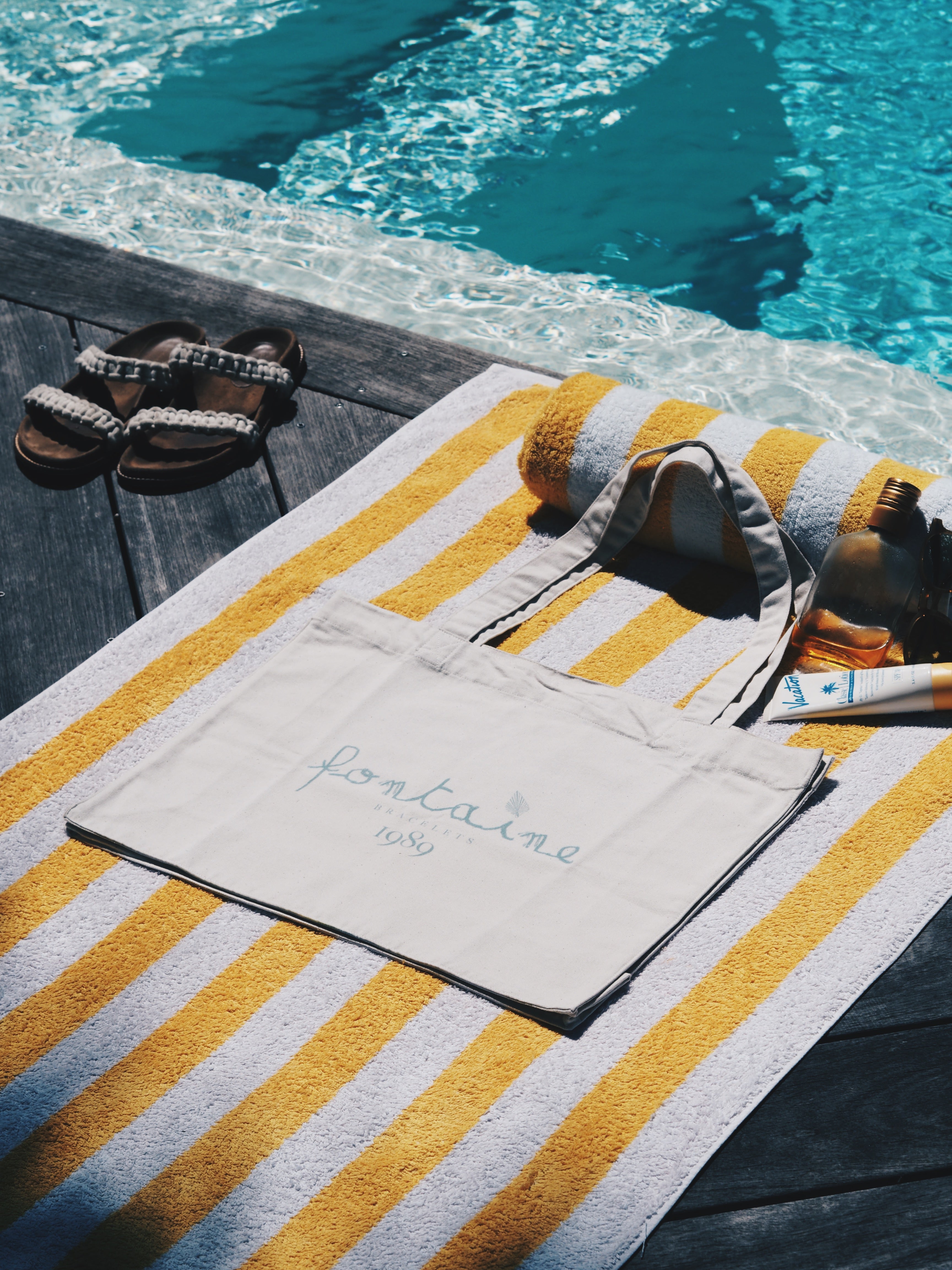 SIGNATURE BEACHBAG 1989® "Bleu Gris"