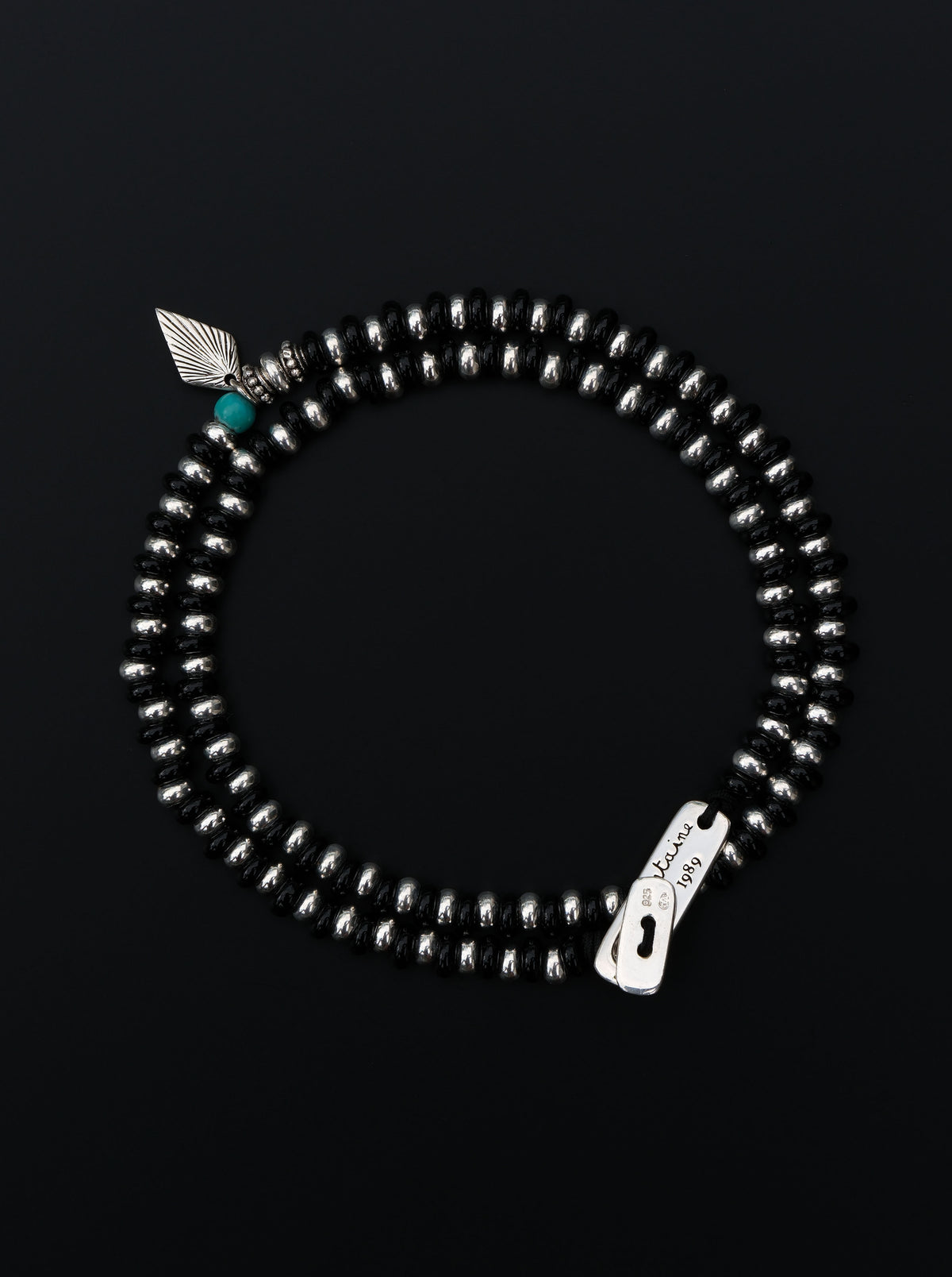 Bracelet FONTAINE 1989 BARRETT CLASSICS En Argent 925 Massif Artisanal - Très Rare, état Neuf